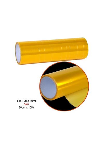 Carub 30 Cm X 10 Mt Sarı Far Stop Filmi Br1190468