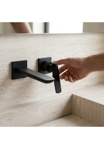 Fg-a4105 Mat Siyah Ankastre Lavabo Bataryası