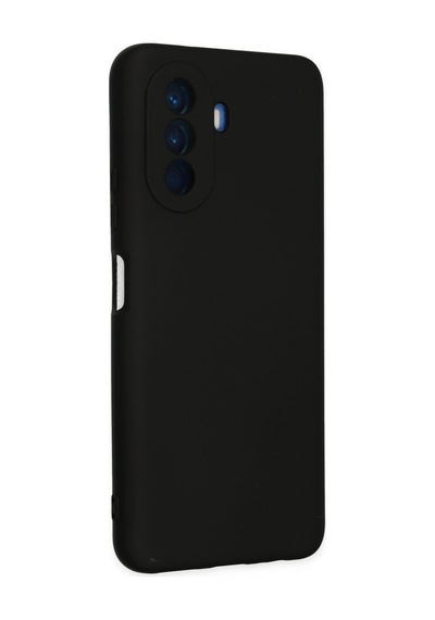 Huawei Nova Y70 Uyumlu Kılıf Nano İçi Kadife Silikon - Siyah