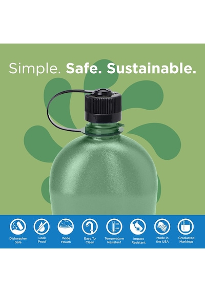Nalgene Oasis Sustain Foliage Içecek Şişesi, 1 L Çok Renkli