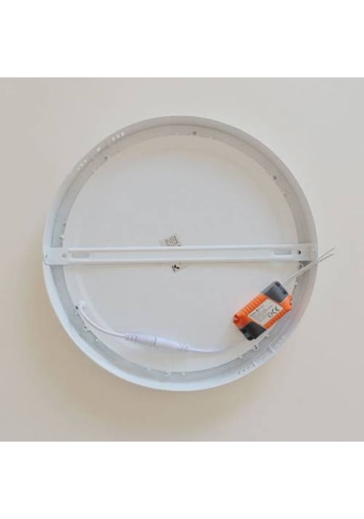 24 Watt Sıva Üstü Yuvarlak Led Panel Aydınlatma Armatür Sarı Işık Beyaz
