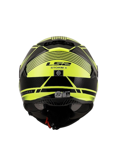 Ls2 Storm 2 Dodger Kapalı Motosiklet Kaskı-63359- Siyah - Sarı