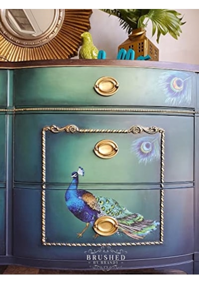 Dreams Transfers -peacock Dreams Boyut 61 Cm X 83 Cm - 3 Yaprak - Toplam Tasarım Boyutu 61 Cm X 83 Cm Rub-ons