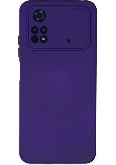Cosmotex Newface Xiaomi Poco M4 Pro 4g Kılıf Nano İçi Kadife Silikon - Mor