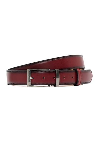 Bordo Erkek Gr-334-00 Grande Klasik Kemer Genişlik 3.5 Cm