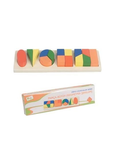Parça Bütün Geometrik Şekiller 5'li