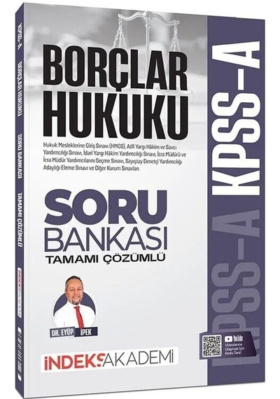 İndeks Akademi Kpss A Grubu Borçlar Hukuku Soru Bankası Çözümlü - Eyüp İpek