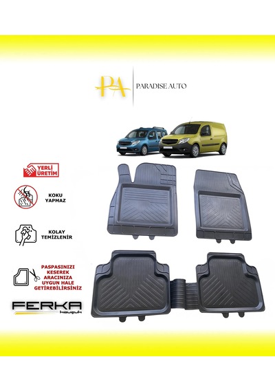 Mercedes Citan 1 W415 2012-2021 Uyarlanabilir Universal Havuzlu Paspas
