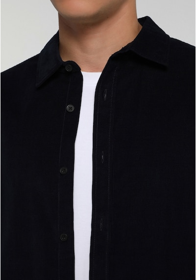 Colin's Colins Regular Fit Shirt Neck Düz Erkek Lacivert Uzun Kol Gömlek Cl1083257 Q1.v2 Nav
