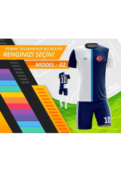 Acr Giyim Kişiye Özel Futbol Forması - Dizayn : Birlik Çok Renkli