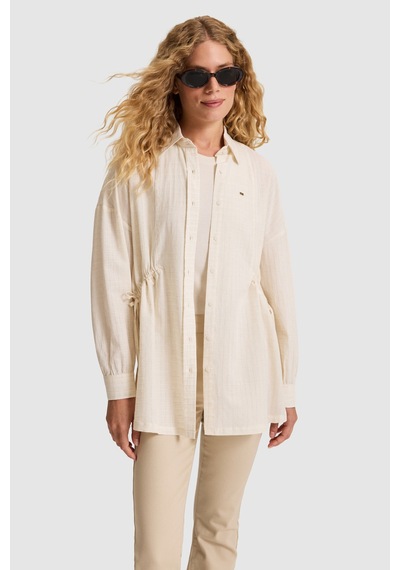 U.S. Polo Assn. U.s. Polo Assn. Kadın Bej Gömlek Desenli 50324723-vr011