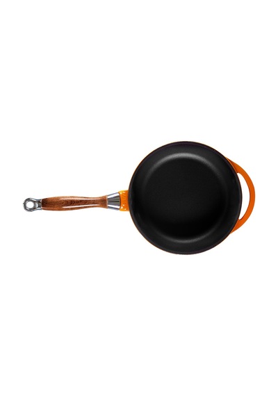 Lava Döküm Kızartma Tavası Ahşap Kulplu Çap(Ø)24cm