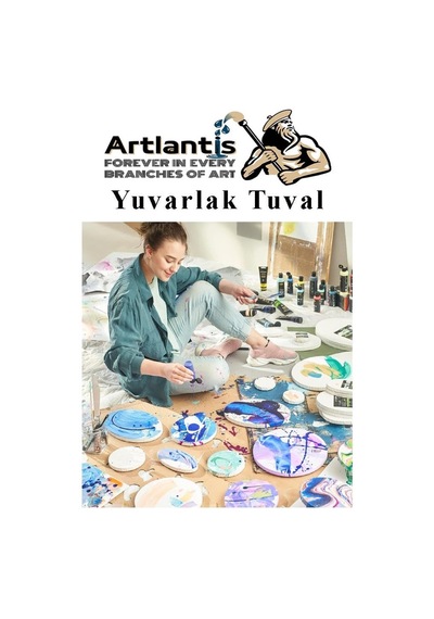 Yuvarlak Tuval 30x30 Cm 1 Adet Arkadan Zimbali Astarli Resim Tuvali Akrilik Boya Yagli Boya Diğer