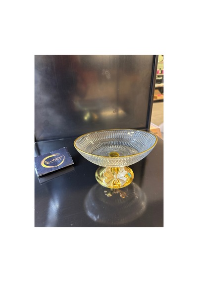 Gold Metal Ayaklı Kelebekli Yaldızlı Küçük Şekerlik, Lokumluk, Sunumluk Gold-metal-yaldız