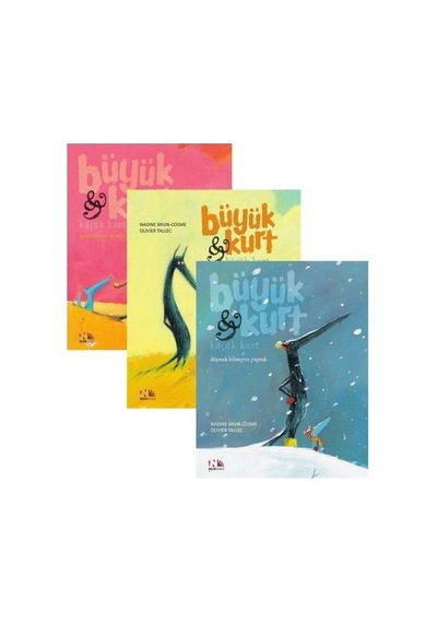 Büyük Kurt ve Küçük Kurt Üçlü Set-3 Kitap Takım - Nadine Brun-Cosme - Nesin Yayınevi