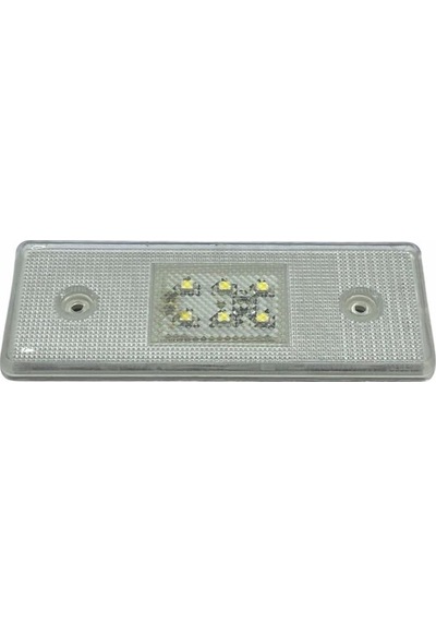 24v Yan Sinyal Lambas Dorse Side Marker 6 Ledli Beyaz 111 42 Mm