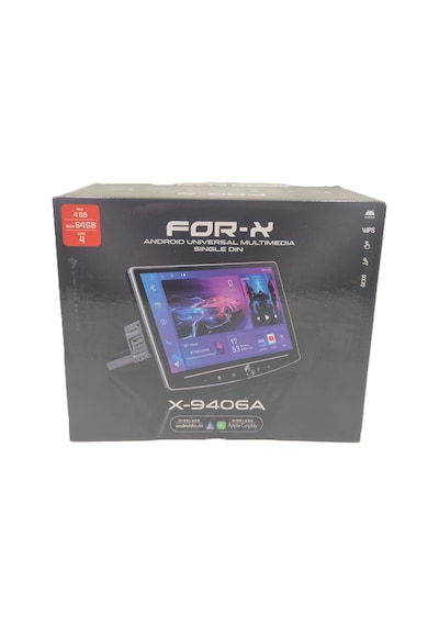 For-x Android Teyp 10.1 4 Ram 64 Hafıza - Oynar Kafa Android Multimedya For-x X-9406a Tek Din 3