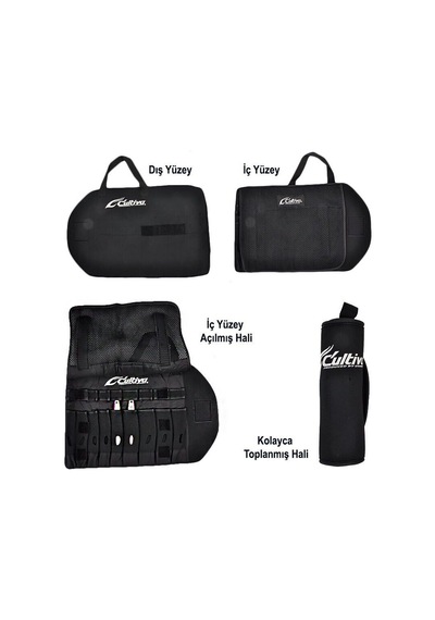 Cultiva 9880 Neoprene Jig Mat L-siyah Jig Çantası