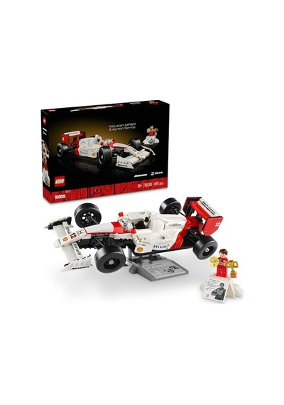 Icons Mclaren Mp4/4 Ve Ayrton Senna 10330 - Araç Tutkunu Yetişkinler İçin Koleksiyonluk Yaratıcı Model Araba Yapım