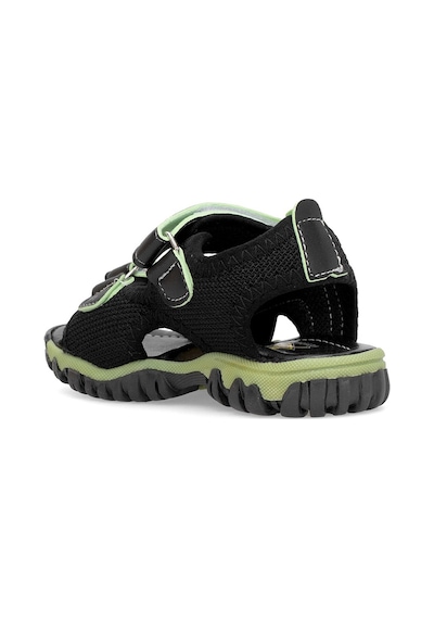 Elit Şa-p-022-25y Patik Erkek Çocuk Düz Sandalet Siyah - Yeşil Siyah - Yeşil