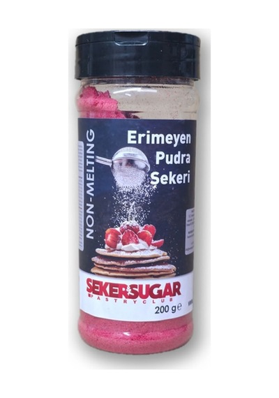 Şeker Sugar Erimeyen Pudra Şekeri 200gr Kırmızı Diğer