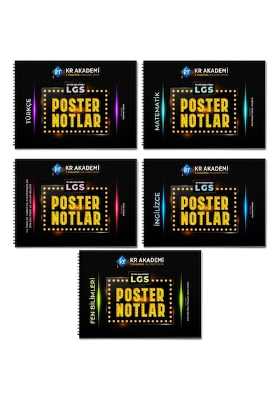 Lgs Poster Notlar Seti 5 Poster Kr Akademi Yayınları