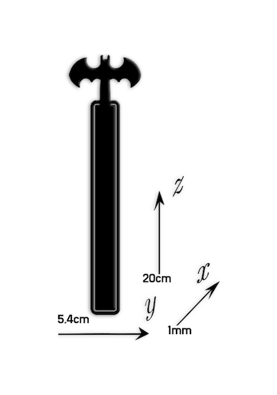 Batman Temalı Metal Kitap Ayracı
