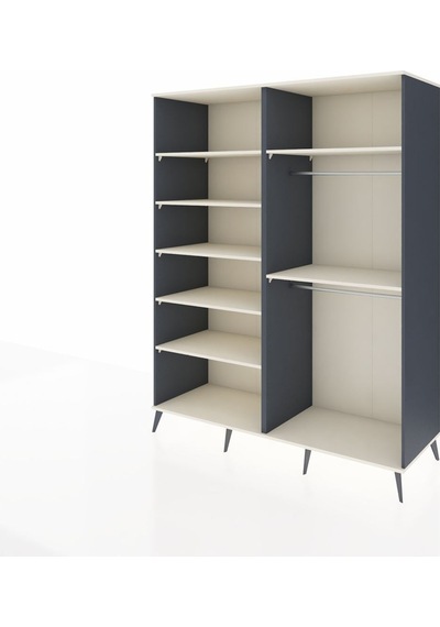 Kronos Gardrop 7 Raflı 2 Askılı 176x59x221 Antrasit-aytaşı Aytaşı Kronos Gardrop 7 Raflı 2 Askılı 176x59x221 Antrasit-aytaşı Aytaşı
