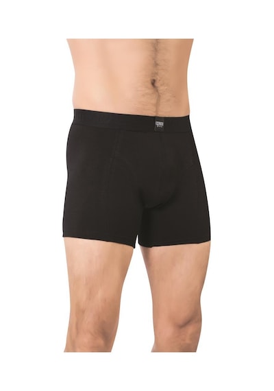 Donex Erkek Düz Renk Likralı Boxer 2350 Siyah