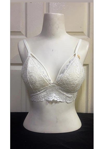 Koza Kadın Desteksiz İpli Soft Bralet Sütyen-ekru