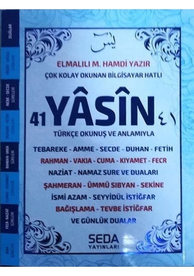 41 Yasin Çanta Boy Yeşil Renkli Kod (193)