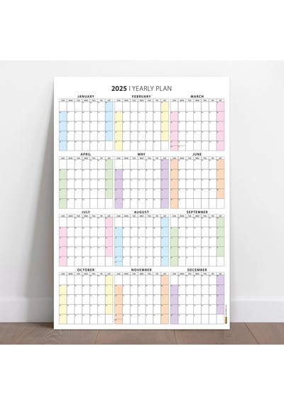 Amerikan Standardı 2026 Yıllık Planlayıcı Duvar Takvimi, United States Calendar
