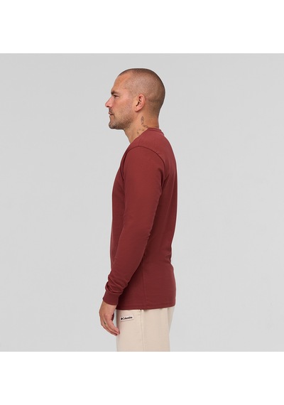 Columbia Cs0354 Csc M Basic Sm Logo Ls Tee Erkek Uzun Kollu T-shirt 9110161681 Bordo