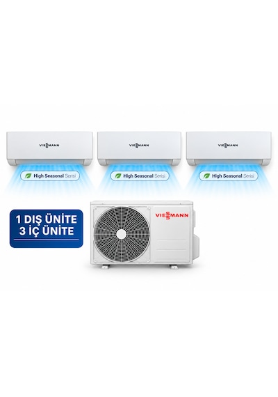 Viessmann Vitoclima 300 F3100M2 36000 BTU 9+9+24 İç 35 Dış Ünite Multi Split Klima