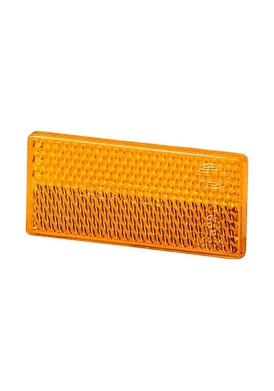 Hella Reflektör Dikdörtgen Sarı Yapışkanlı 31.5x70 Mm