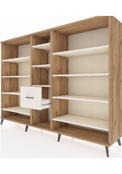 Hyperion Dolap 11 Raflı 3 Çekmeceli 220x44x163 Çam-aytaşı Aytası - Atlas Çam Hyperion Dolap 11 Raflı 3 Çekmeceli 220x44x163 Çam-aytaşı Aytası - Atlas Çam