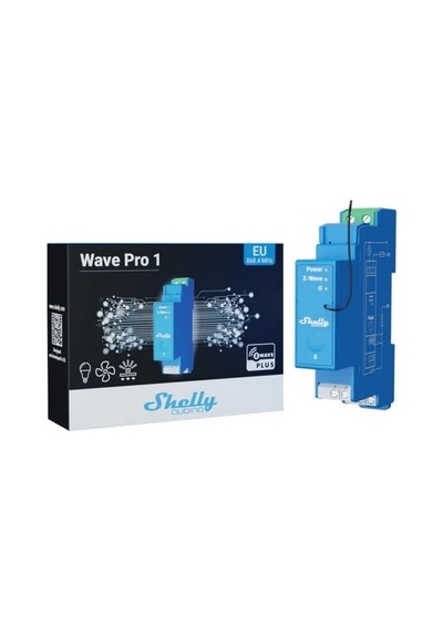 Shelly Wave Pro 1 Z-wave Dın Ray Kuru Kontak Akıllı Röle