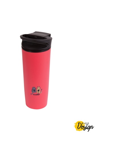 Biggdesign Cats Koleksiyon Kırmızı Devrilmez Mug