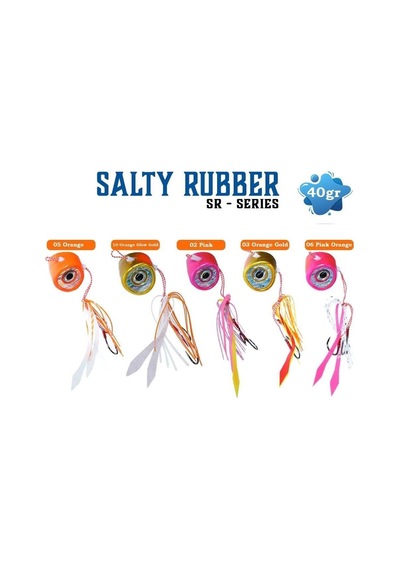 Fujin Salty Rubber 40gr Sr Serisi Tai Rubber Set 10 Orange Glow Sr-21