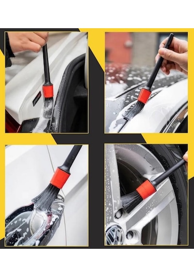 Zhltools 5 Boy Araç Oto Detaylı Temizlik İçin Fırça Seti