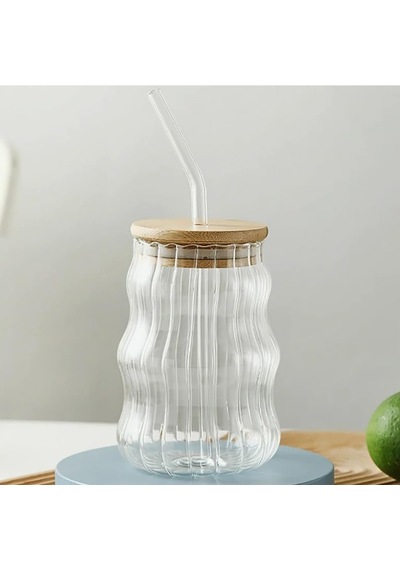500ml Bambu Kapaklı Cam Bardak, Cam Pipetli Silikon Kapak Contalı Desenli Sıcak Soğuk İçecekler Kahve Meyve Suları Ve Çayları İçin Şık Ergonamik Tasarım Çok Renkli 500ml Bambu Kapaklı Cam Bardak, Cam Pipetli Silikon Kapak Contalı Desenli Sıcak Soğuk İçecekler Kahve Meyve Suları Ve Çayları İçin Şık Ergonamik Tasarım Çok Renkli
