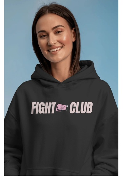 Sevbano Film Fight Club Tyler Durden Sırt Baskılı Unisex Oversize Premium Siyah