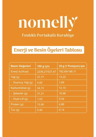 Fındıklı Ve Portakallı Glütensiz Kurabiye
