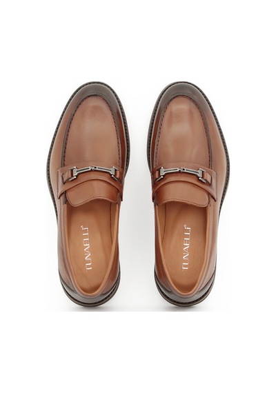 Hakiki Antik Deri Eva Taban Loafer Erkek Ayakkabı - Tuna E3899 Kahverengi