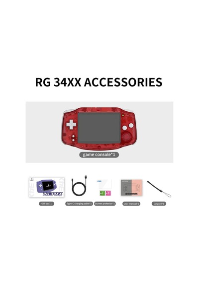 Rg 34xx Retro El Oyun Konsolu 64 Gb Şeffaf Kırmızı - 3.4 İnç 3:2 Ips Ekran 720x480 Gba Tasarım H700 İşlemci 5g Wi-fi Bluetooth Hdmı 3500 Mah Batarya Rg 34xx Retro El Oyun Konsolu 64 Gb Şeffaf Kırmızı - 3.4 İnç 3:2 Ips Ekran 720x480 Gba Tasarım H700 İşlemci 5g Wi-fi Bluetooth Hdmı 3500 Mah Batarya
