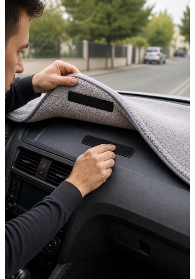Oto Araç Torpido Üstü Halı Kaydırmaz Yapışkanlı Cırt Cırt Bant 10 Adet En:2xboy:5cm