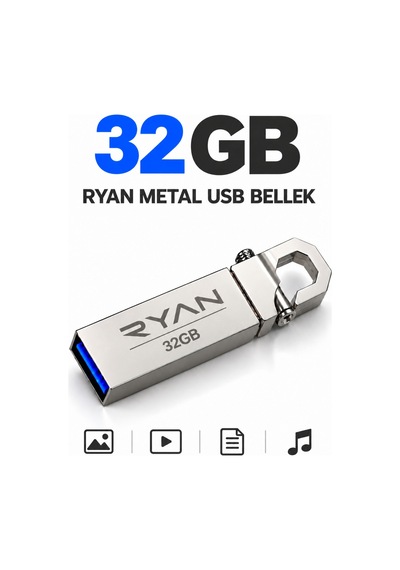 32 Gb Usb Flash Bellek Usb 2.0 Metal Anahtarlıklı Data Traveler