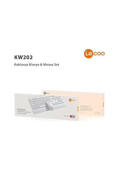 Lecoo Kw202 Kablosuz Türkçe Q Klavye & Mouse Set Optik