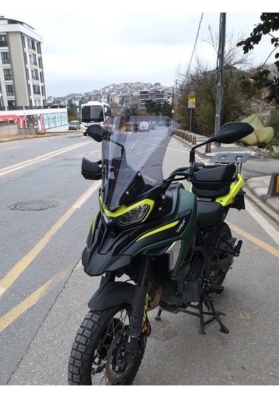 Motocam Benelli Trk 702 X Ön Cam 2024-2026 Model 51cm Füme Renkli 4mm Tasarımlı