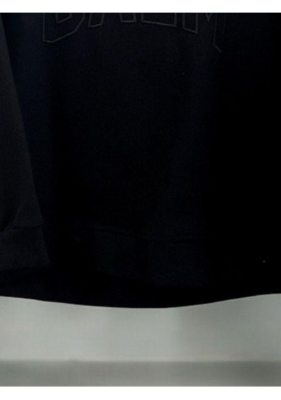 Kız Çocuk Kapüşonlu Calm Kapartmalı Sweatshirt-14372 Siyah Kız Çocuk Kapüşonlu Calm Kapartmalı Sweatshirt-14372 Siyah